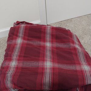 Pottery Barn Teen Trevor Plaid Organic Duvet Cover Full/Queen